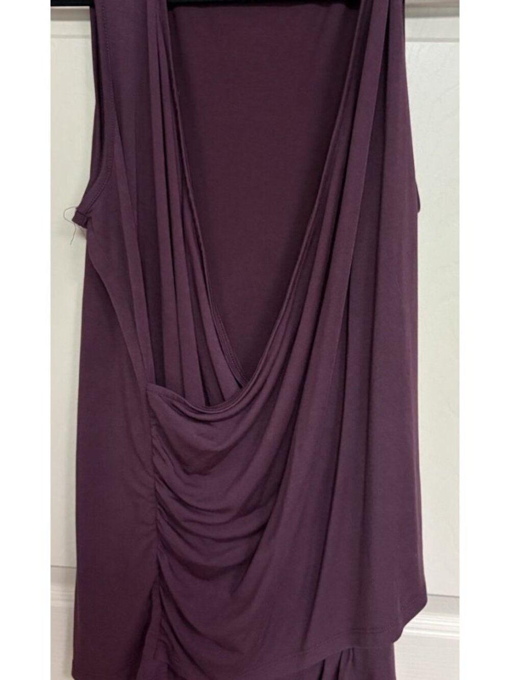 Torrid sleeveless drape-front blouse Deep Plum Women's Size 3